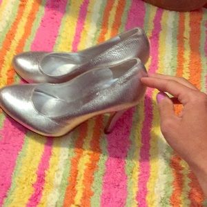 Silver heels